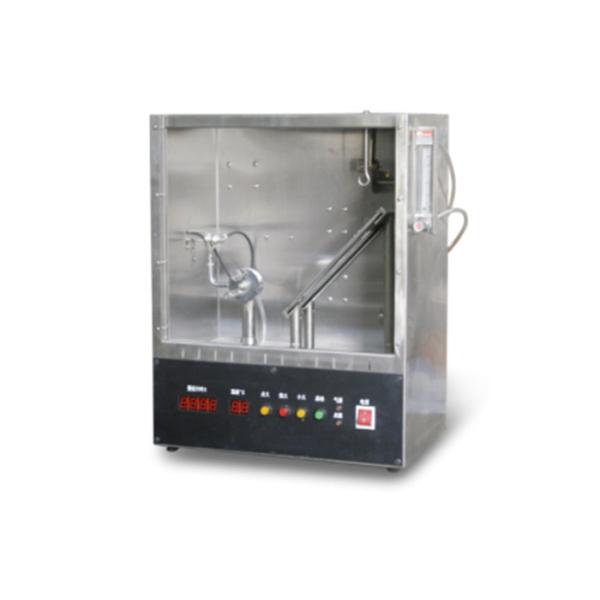 China Manual Ignition Textile Testing Equipment  / 45°  Flammability Test Apparatus factory