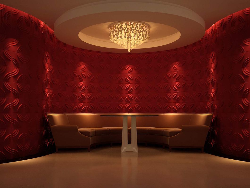 Waterproof PVC Wall Cladding Decorative 3D Panel for Building Material