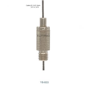 China Mesh Pattern Wire Rope Gripper Pressure Adjustable 9mm Diameter M8 Thread factory