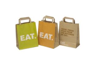 China Glossy Lamination Paper Packaging Food Bags, Card Paper Shopping Bag With Custom Logo factory