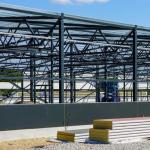 Lightweight Prefab Steel Warehouse Building , Prefab Steel Frame Commercial