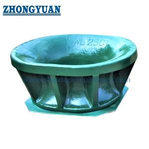 China JIS F 2030 A Casting Steel Single Point Mooring Chock Bulwark Mounted Ship Towing Equipment factory