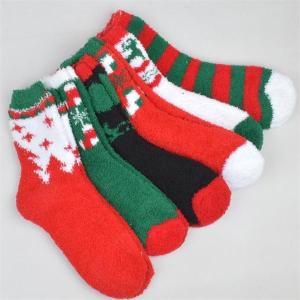 China High quality fancy jacquard women's coral fleece thick socks in high warmth for promotion factory