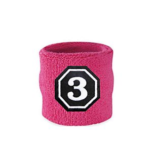 Simple Patterns Personalized Wrist Sweatbands For Football / Basketball