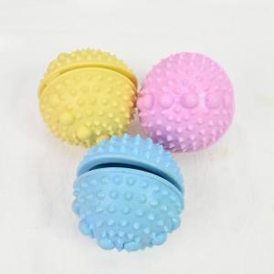 China Macaron Color Food Leaking Tpr Chew Ball For Dog factory