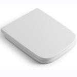 Square White PP Square Toilet Seat With One Button Quick Release After-Sale