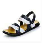 Blue Mens Flip Flop Slippers , Front & Rear Strap Slip On Men Outdoor Sandals