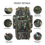 Big Outdoor Tactical Bag / Camouflage Army Military Travel Backpack Oxford With