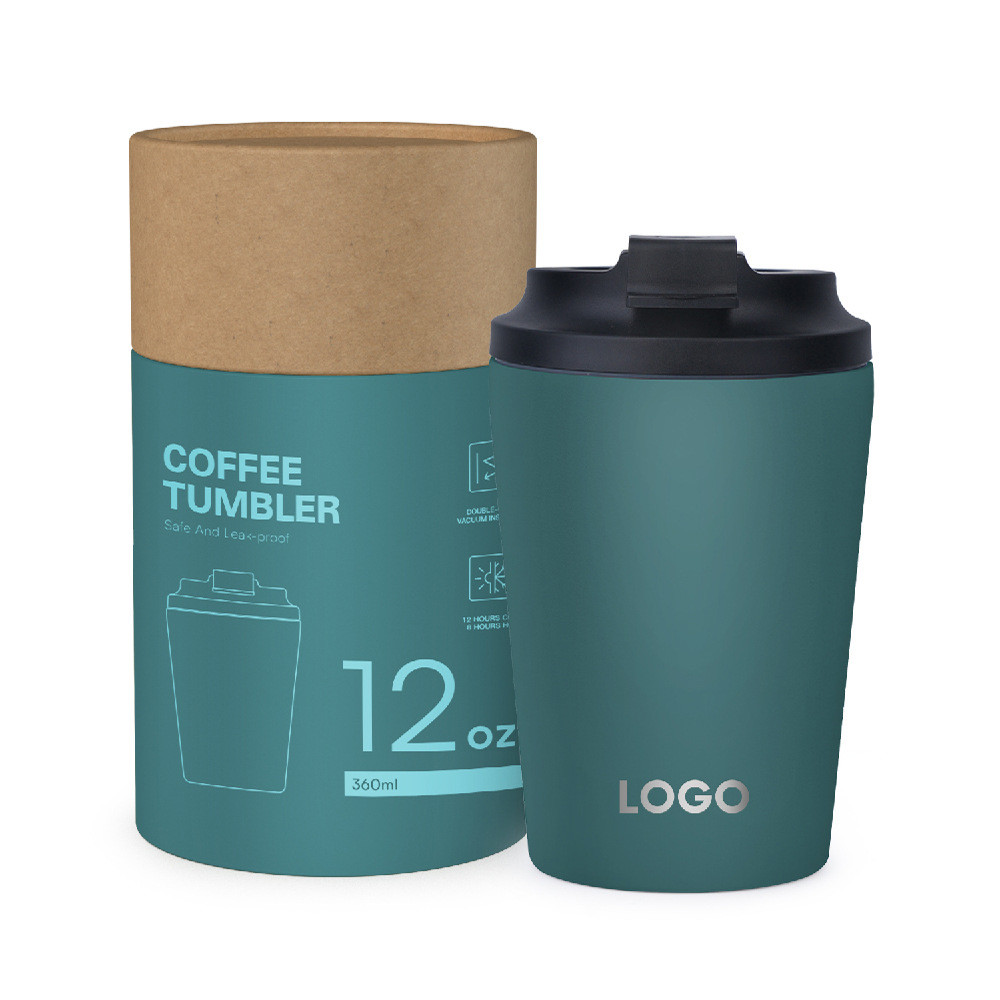 304 Stainless Steel Vacuum Insulated Car Thermos Water Cup 12oz
