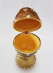 Luxury Faberge Easter Egg Elegant Enamel jewlery box Crytsal Easter Faberge Egg