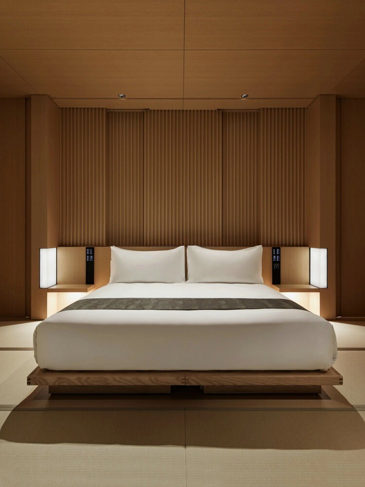 Modern Interior Star Hotel Logs Custom Solid Wood Furniture