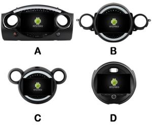 China 9&quot; Screen OEM Style without DVD Deck For BMW Mini Cooper R50 R52 R53 R56 R60 2000-2020 factory