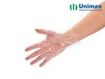 Unimax Medical LDPE Disposable Clear Plastic Gloves