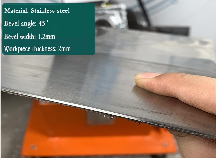1400r/Min CNC SS Plate Edge Milling Machine Cold Working