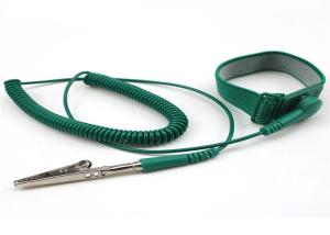 China Green Anti Static Wrist Strap Grounding Conductive Wire Electronics Factory factory