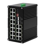 Industrial L2+ 24-Port 10/100/1000T 802.3at PoE and 4-Port 1000X SFP Managed