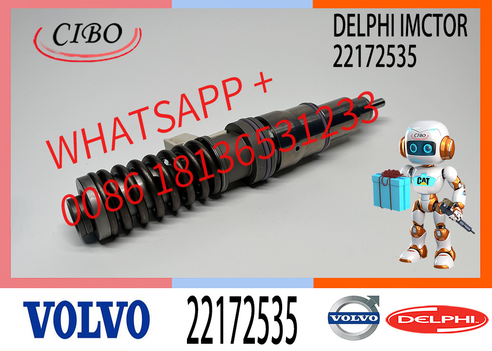 22172535 VOE22172535 VOE20847327 20847327 D12D Engine For VOL-VO Excavator Injector