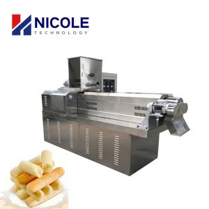 China Snack Puffcorn Making Machine Twin Screw Extruder Industrial Automatic factory