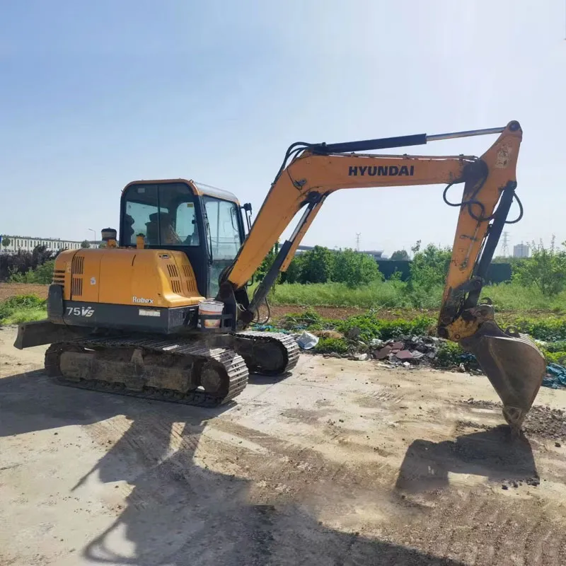 6 Ton Secondhand Hydraulic Hyundai 60-7 Excavator Used Construction Machinery Used Excavators Mini Excavator with Quick Coupler