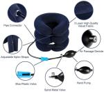 Hot selling neck traction free size soft cervical collar inflatable