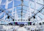 Clear Roof Polygon 20m Span Outdoor Event Tent For Wedding