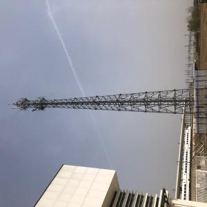 China Galvanized Monopole Steel Communication CDMA Mobile Cell Tower factory