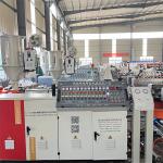 Low Noise Plastic Corrugated Pipe Machine 55KW DWC Pipe Manufacturing Machine