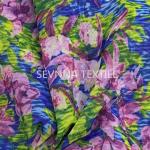 Floral Design Recycled Swimwear Fabric Bikini Style Compression Lining