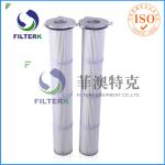 Three Lugs Industry Pleated Filter Cartridge For Painting House , Longlife