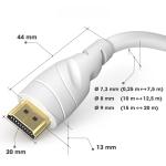 Gold Plated 4K 8K HMDI Cable Video Cable Audio Cable 60Hz 120Hz Full 19pin Port