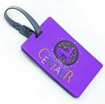 Wholesale custom 3D soft PVC luggage tag,bag tag for travel