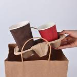 Paper Cup Holder 2/4/1 Coffee Paper Cup Holder Take Away Carrier Coffee Paper