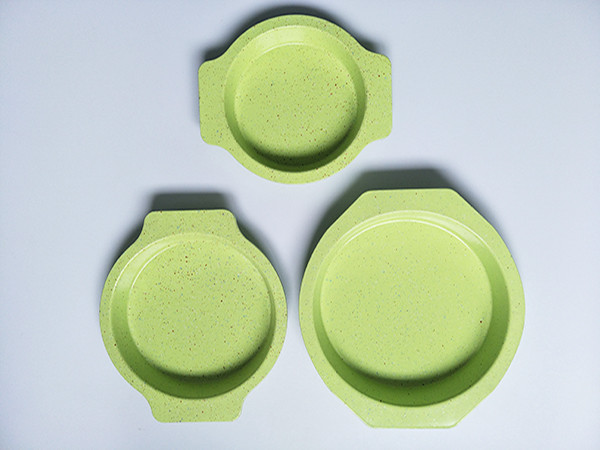 Non-Stick Metal Ceramic Coating Round Tart Mold Marble Coating Round Baking Tray