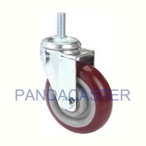 China 130mm Medium Duty Casters With Screw Stem 4 In Swivel Caster factory