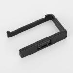 Matte Black Wall Mounted Toilet Roll Storage Durable For Home Hotel