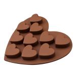 10 Cavities 3D Heart Chocolate Bomb Silicone Molds