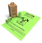 Eco friendly PET custom printed poop bag holder doggie waste bags with dispenser