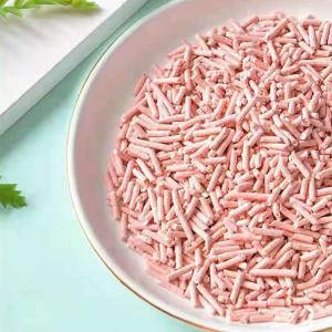 China Pink Flushable Tofu Cat Litter Odor Control Soy Cat Litter Long Lasting factory
