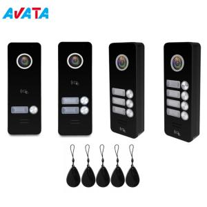 China 1-4 Buttons Video Door Phone Intercom Home Security Villa Apartment Doorbell factory