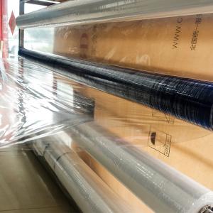 China Transparent Plastic Sheet PVC Film Roll 0.07mm Economical 2500mm width 34PHR factory