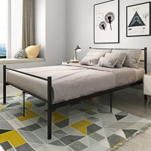 China Adult Metal Pipe 1.5mm Thick Double Platform Bed Frame Electrostatic Powder Coating factory
