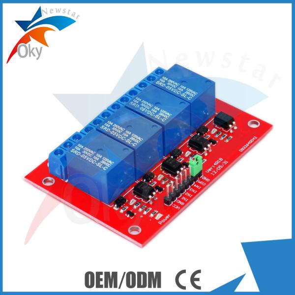 China 5V 4 Channel Arduino Relay Module , demo code Relay Control Module factory