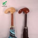 CHENLIN Wooden Umbrella Handle OEM Shaped For Strong Folding Umbrella