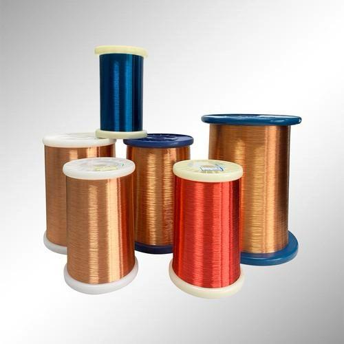 Red Copper Electrical Wire 0.06mm 0.08mm Solid Flexible Corrosion Resistant Low