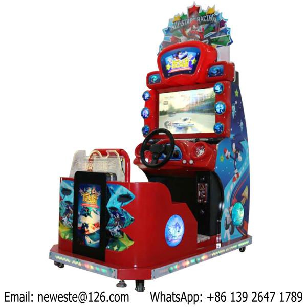 Children Kids Sonic Coin Operated Simulator Driving Car Racing Arcade Game