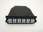 96 Cores 1U MPO Patch Panel Enclosure 4 bays wide 24 LC ports MTP Cassette