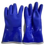 Acrylic Fleece Insulated Chemical Pvc Coated Work Gloves Anti Acid Alkali
