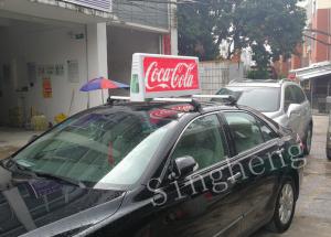 China Premium P2.5 Taxi Top LED Display 1090*435*167 mm WIFI 4G GPS Easy Installation factory
