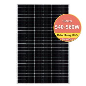 China Wholesale Outdoor Half-Cell Monocrystalline Solar Panel 540W 545W 550W 560W Solar Panel factory