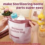 Microwave Baby Bottle Sterilizer Bags Steam Sterilizing Bags Baby Bottles Baby